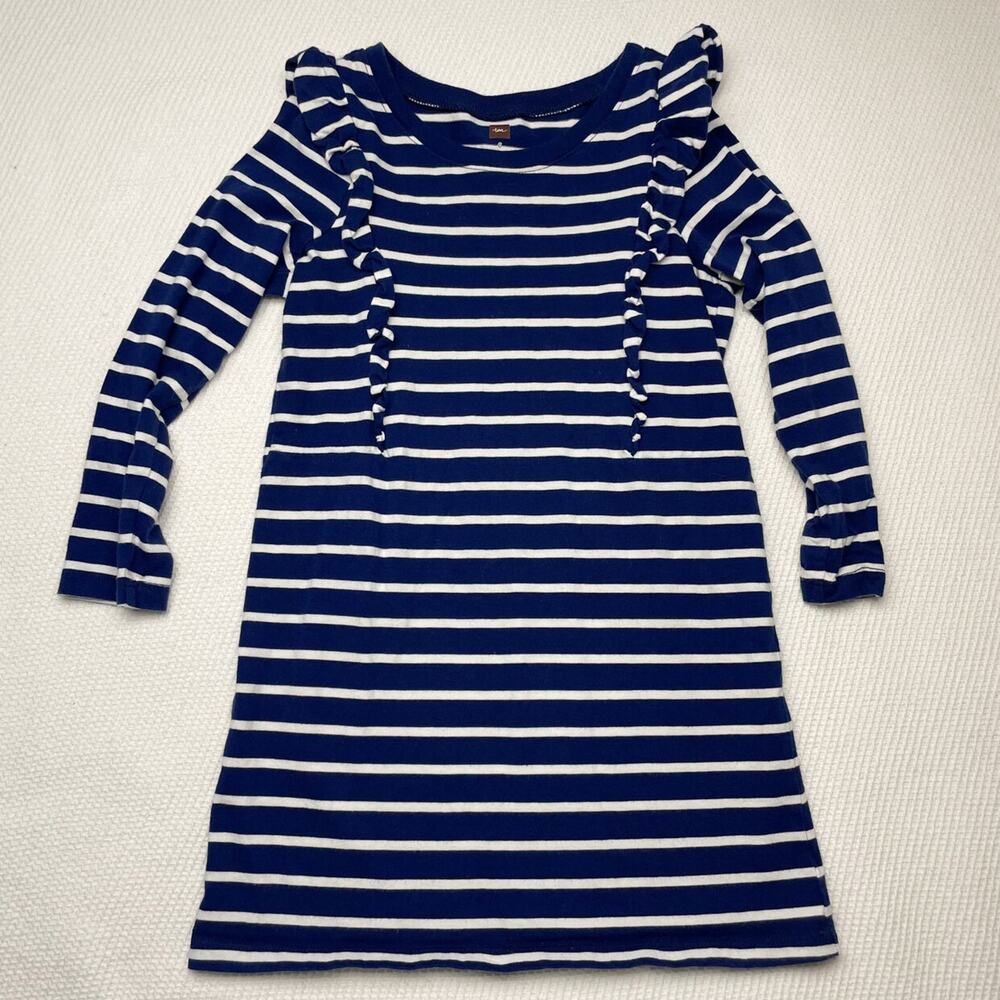 Tea Collection Striped Ruffle Dress - Picture 1 of 5